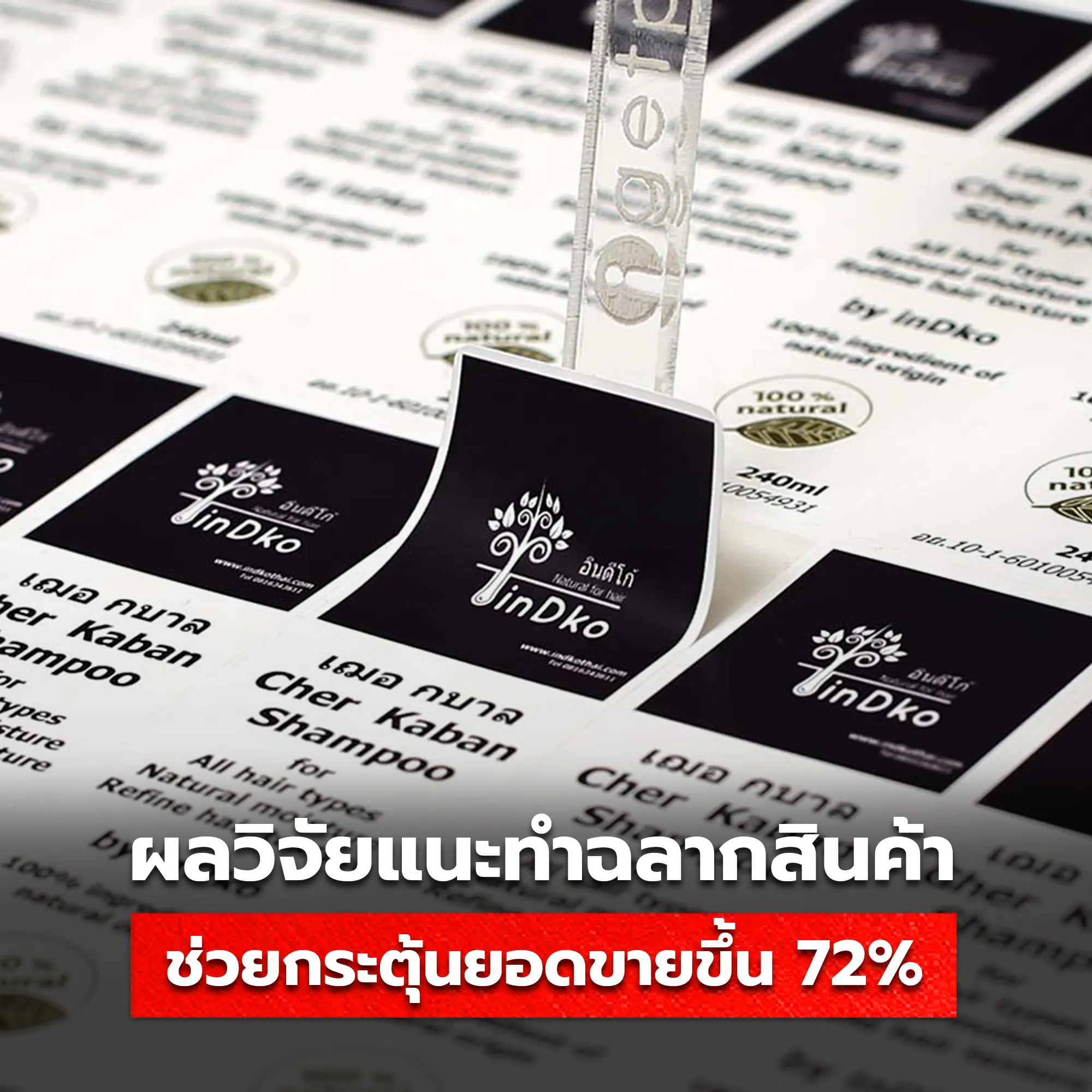 ผลวิจัยฉลากสินค้า ชี้เพิ่มยอดขายได้ 72%