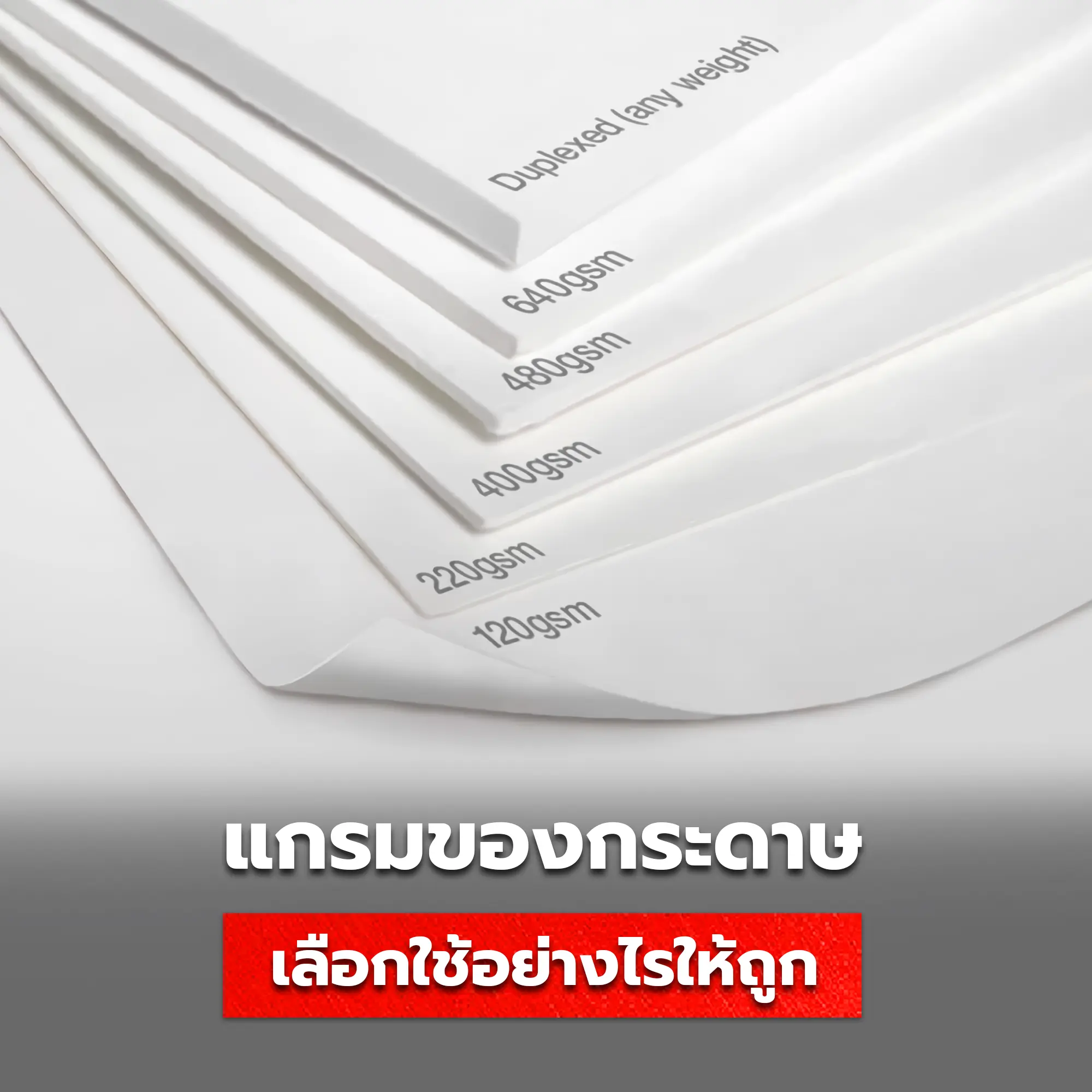 แกรมของกระดาษคืออะไร